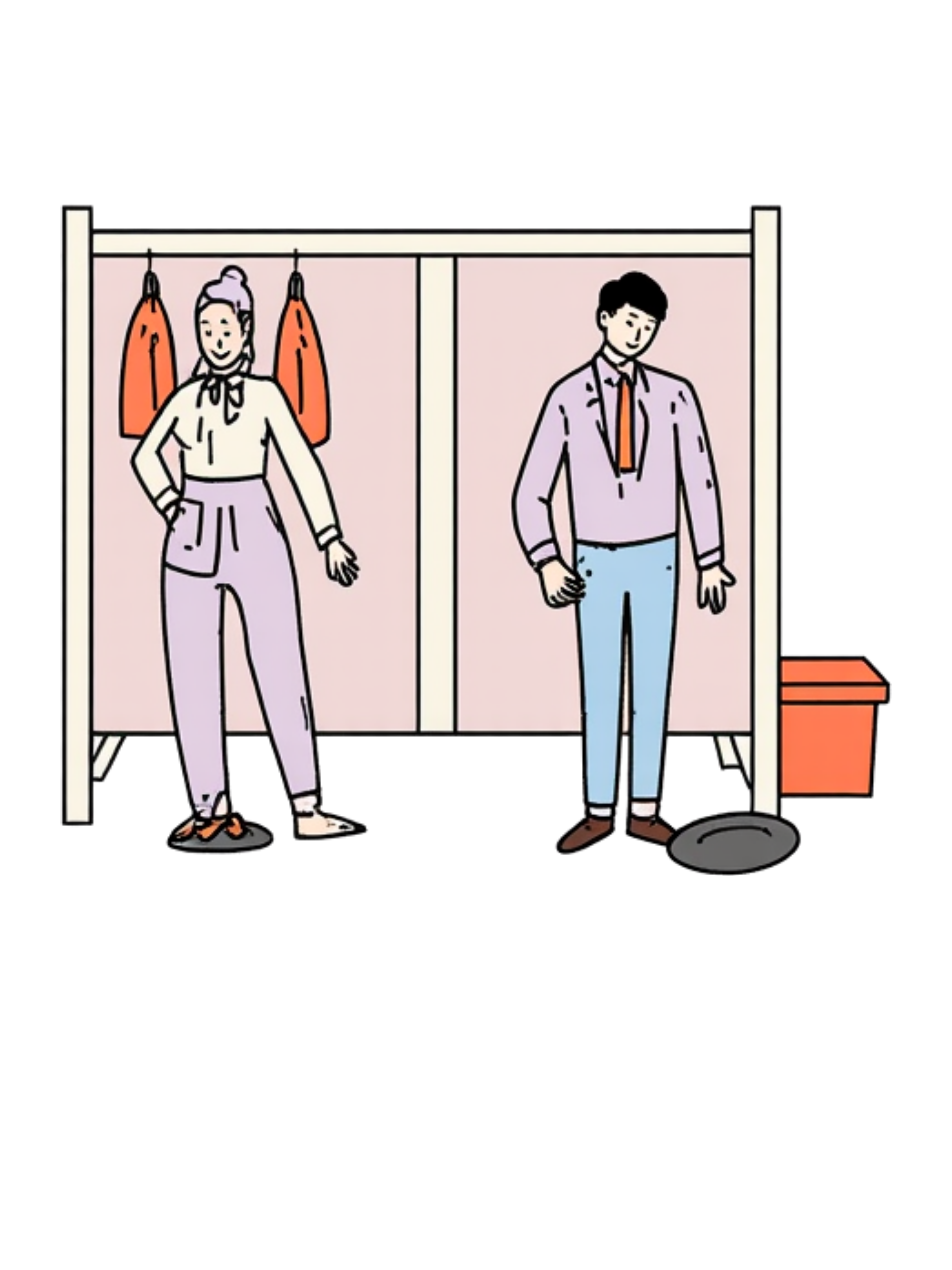 Virtual try-on illustration