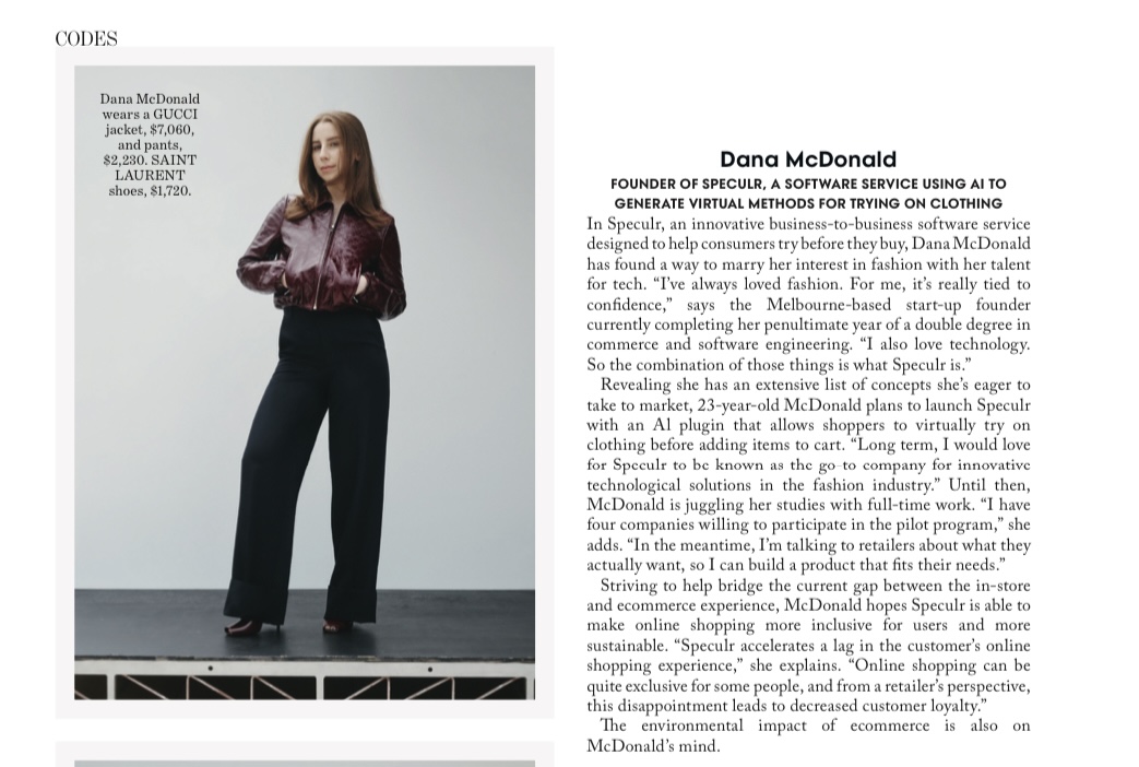 Vogue article screenshot